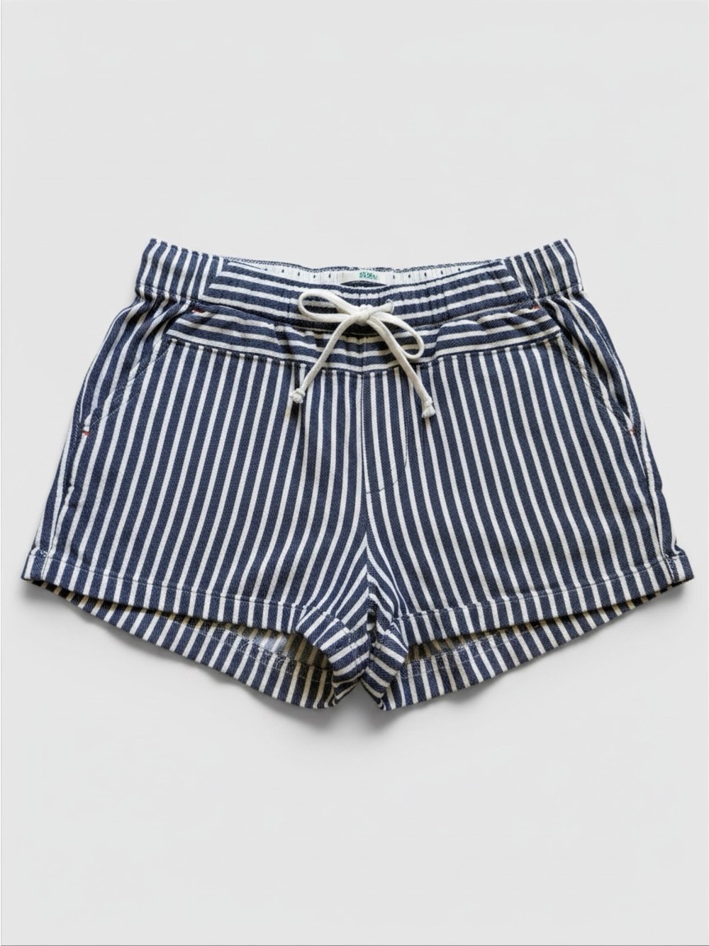 J.Crew Crewcuts Girls Size 10 Navy White Striped Drawstring Shorts Coastal